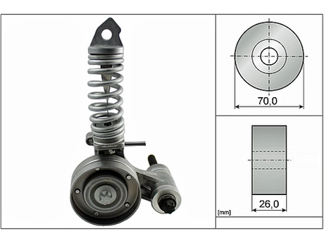 Belt Tensioner V-Ribbed Belt 533008530 - INA