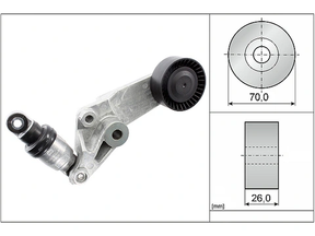 Belt Tensioner V-Ribbed Belt 534001610 - INA