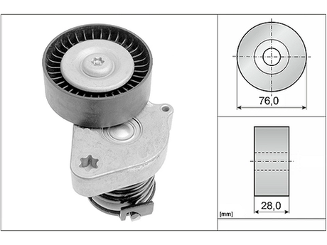 Belt Tensioner V-Ribbed Belt 534008130 - INA