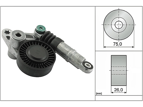 Belt Tensioner V-Ribbed Belt 534009810 - INA