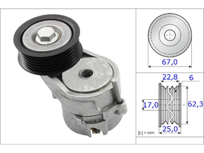 Belt Tensioner V-Ribbed Belt 534024610 - INA