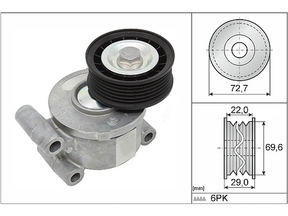 Belt Tensioner V-Ribbed Belt 534024910 - INA