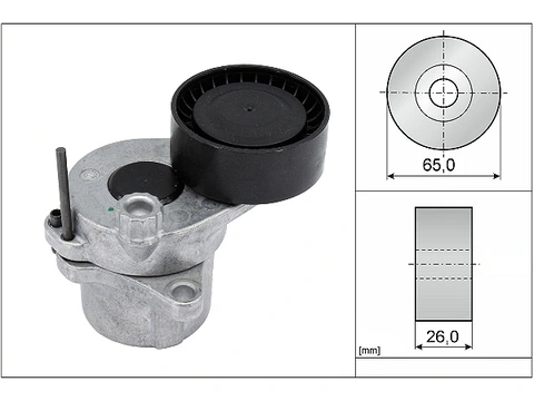Belt Tensioner V-Ribbed Belt 534033610 - INA
