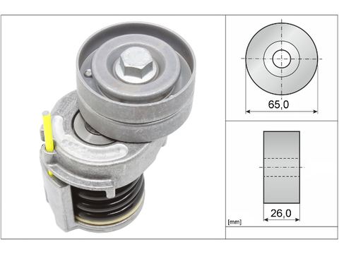 Belt Tensioner V-Ribbed Belt 534034610 - INA