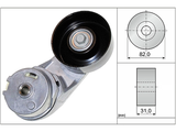 Belt Tensioner V-Ribbed Belt 534037210 - INA