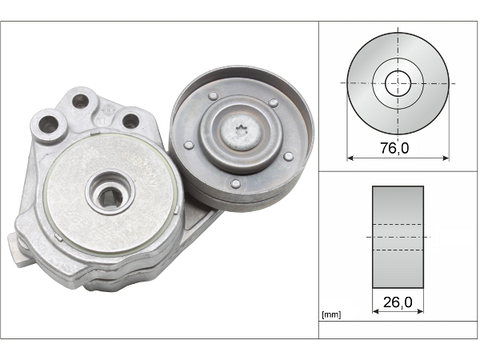 Belt Tensioner V-Ribbed Belt 534037410 - INA