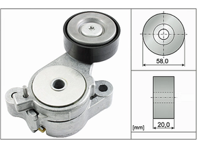 Belt Tensioner V-Ribbed Belt 534039610 - INA