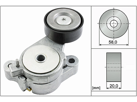 Belt Tensioner V-Ribbed Belt 534039610 - INA