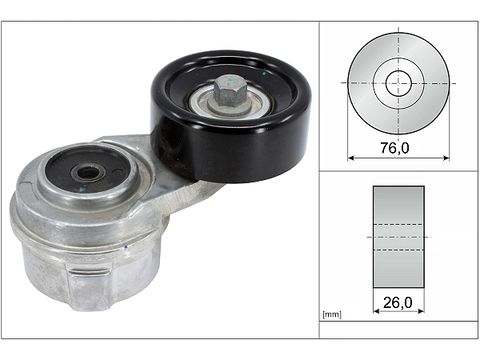 Belt Tensioner V-Ribbed Belt 534041710 - INA