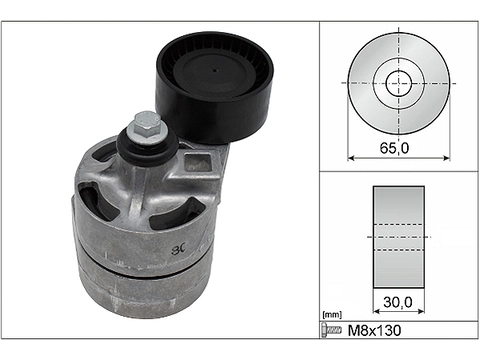 Belt Tensioner V-Ribbed Belt 534043410 - INA