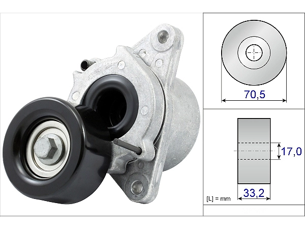 Belt Tensioner V-Ribbed Belt 534043510 - INA