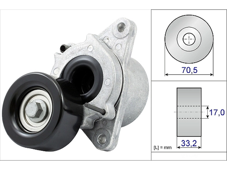 Belt Tensioner V-Ribbed Belt 534043510 - INA