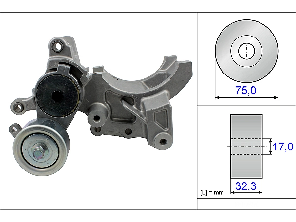 Belt Tensioner V-Ribbed Belt 534045210 - INA