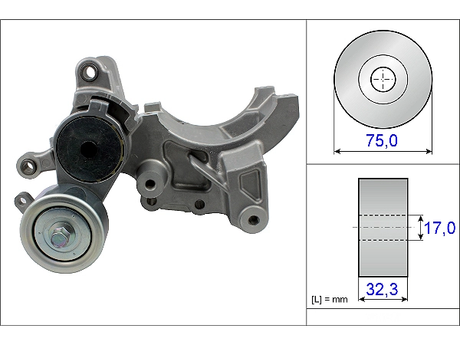 Belt Tensioner V-Ribbed Belt 534045210 - INA