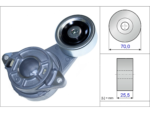 Belt Tensioner V-Ribbed Belt 534045810 - INA