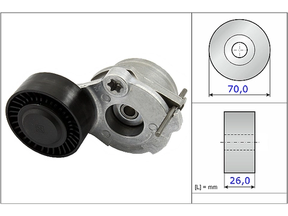 Belt Tensioner V-Ribbed Belt 534047010 - INA