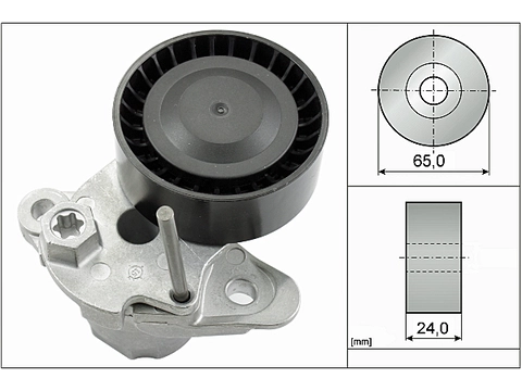 Belt Tensioner V-Ribbed Belt 534048010 - INA
