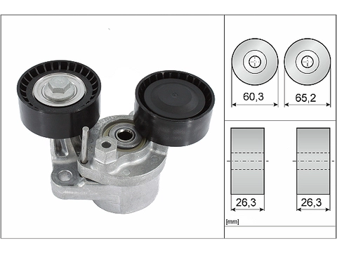 Belt Tensioner V-Ribbed Belt 534048210 - INA