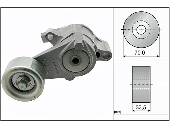 Belt Tensioner V-Ribbed Belt 534056610 - INA