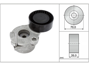 Belt Tensioner V-Ribbed Belt 534063010 - INA