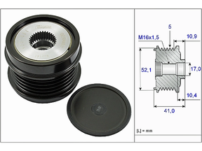 Alternator Freewheel Clutch 535027210 - INA