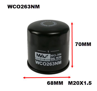 Oil Filter Fits Mazda WCO263NM - Wesfil