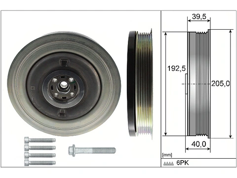 Belt Pulley Crankshaft 544050320 - INA