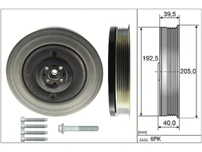 Belt Pulley Crankshaft 544050320 - INA