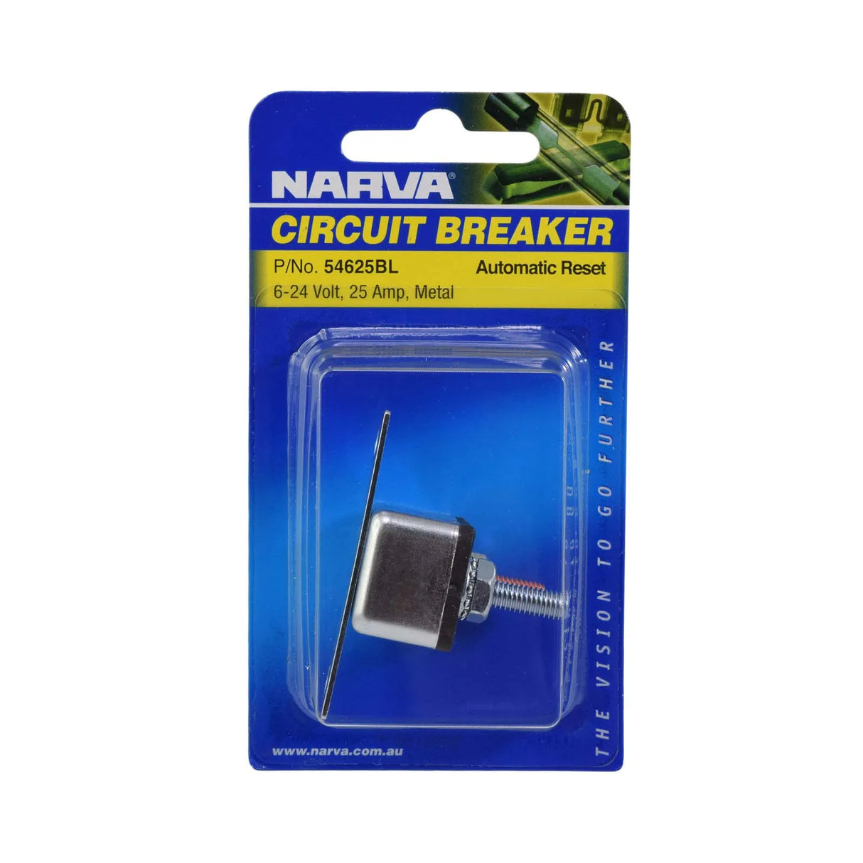 25 AMP Automatic Resetting Circuit Breaker Auto Reset 1 Piece - Narva | Universal Auto Spares