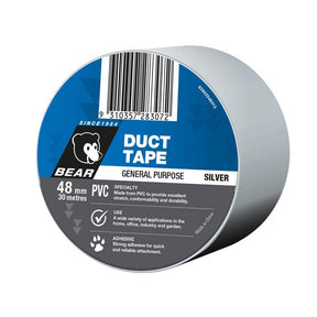 PVC Duct Tape Silver 48mm x 30m - BEAR