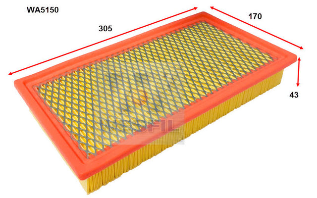 Air Filter A1623 Fits Ford/Mazda WA5150 - Wesfil