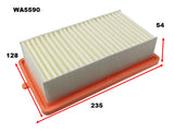 Air Filter A2076 Fits Nissan/Renault WA5590 - Wesfil | Universal Auto Spares