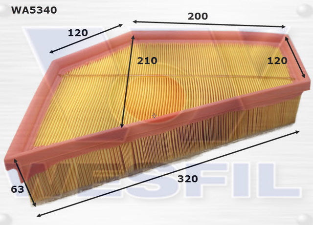 Air Filter A1816 Fits Volvo WA5340 - Wesfil | Universal Auto Spares