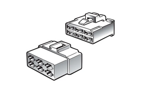 8 Way Male Quick Connector Set With Terminals Housing (2 pack) 56278BL - Narva