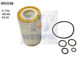 Oil Filter R2606P Mercedes WCO38 - Cooper