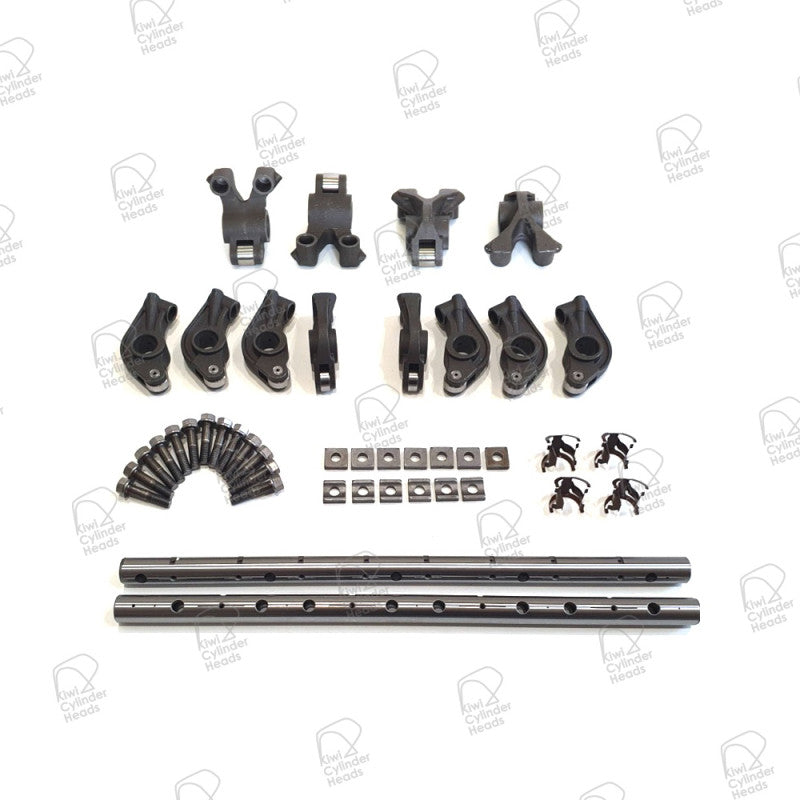 Rocker Shaft Kit 4G64 16v - 1pairshaft+4EXrocker+8INrocker+13bolt+13washer+4base 58040354 - Kiwi Cylinder Heads - Rocker Arms & Components - Kiwi Cylinder Heads