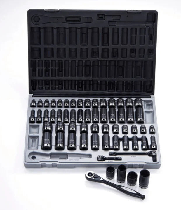 59 Piece 3/8 Drive 12-Point Metric & Imperial, Standard & Deep Socket Set - Impact Tools | Universal Auto Spares