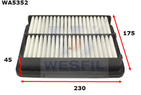 Air Filter A1860 Fits Mazda WA5352 - Wesfil