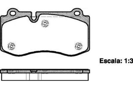 Brake Pad Set Disc Brake Front Axle 120200 - REMSA