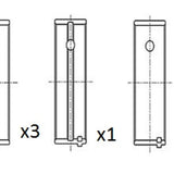 Main Bearing Set ROVER 18K 4CYL 5BM1051-STD - FAI