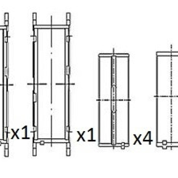 Main Bearing Set MERCEDES BENZ OM651 5BM1055-.25 - FAI