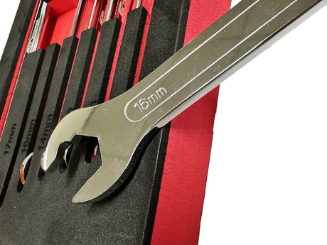 7 Piece Ultra-slim Ratcheting Open End Spanner Set - PKTool