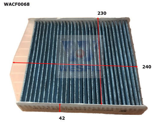 Cabin Filter RCA279C Fits Volvo WACF0068 - Wesfil | Universal Auto Spares