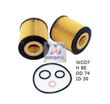 Oil Filter R2635P/R2624P Fits BMW WCO7 - Wesfil | Universal Auto Spares