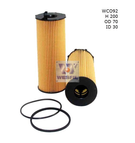 Oil Filter R2738P Fits Audi/VW WCO92 - Wesfil | Universal Auto Spares