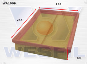 Air Filter A1430 Fits Hyundai WA1069 - Wesfil