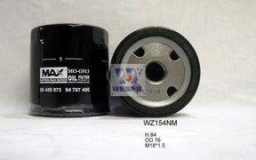 Oil Filter Z154 Fits Daewoo/Holden/Nissan/Saab/Toyota WZ154NM - Wesfil