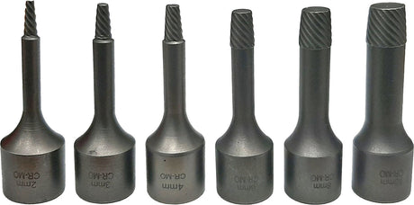 6 Pieces 3/8” DR Bolt & Screw Extractor Twist Socket Set - PKTool | Universal Auto Spares