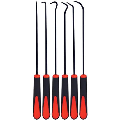 6 Pieces CR-V 220mm (81/2”) Long Shaft Hook & Pick Set - PKTool | Universal Auto Spares