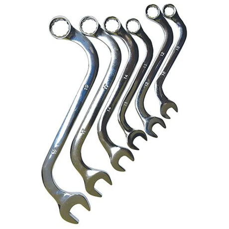 6 Pieces Metric CR-V S-Type Combination Spanner Set - PKTool | Universal Auto Spares